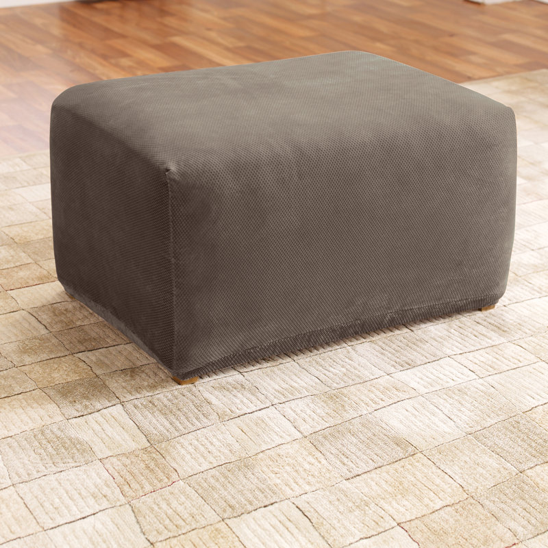 Sure Fit Stretch Pique Oversized Ottoman Slipcover & Reviews Wayfair